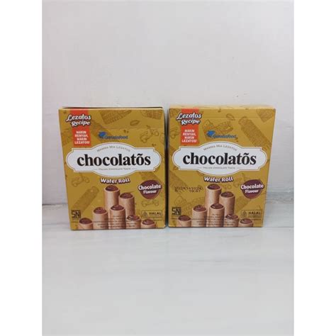 Jual Chocolatos Wafer Roll 1 Box Isi 24 Pcs Shopee Indonesia