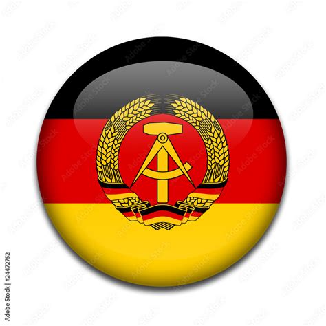 Chapa Bandera Republica Democratica Alemania Stock Illustration Adobe