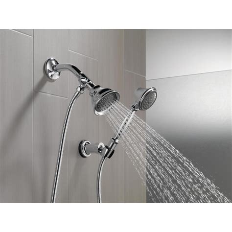 Delta Shower Arm Diverter For Handshower In Chrome U4922 Pk The Home Depot Bathroom Shower