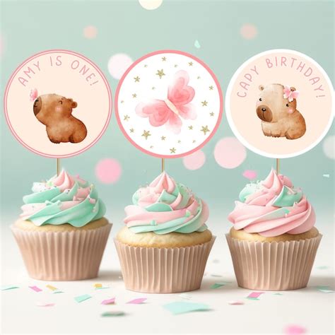 Capybara Birthday Cake Topper Etsy Australia