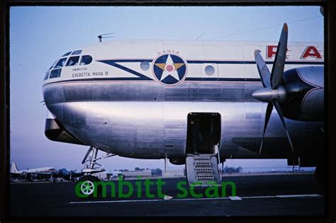 Original Slide Venezuela Ransa Boeing 377 Stratocruiser Yv C Erh