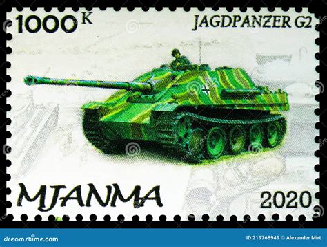 Jagrpanzer G Myanmar Serie Tanks Circa Editorial Stock Image