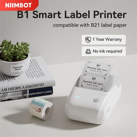 Niimbot B Label Printer Portable Bluetooth Smart Label Inkless Label