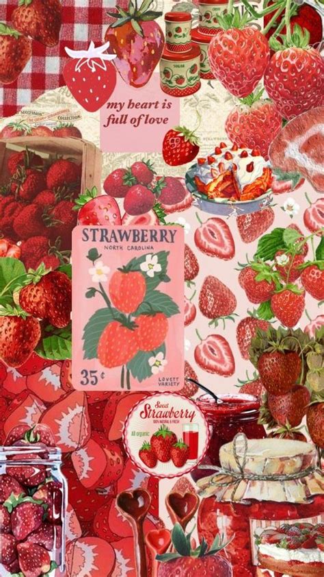 Coquette Aesthetic Wallpaper Strawberries Cocoppa Wallpaper Wallpaper