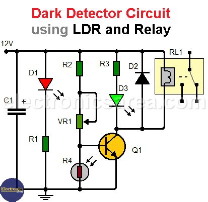 12v ldr relay circuit diagram - Wiring Diagram and Schematics