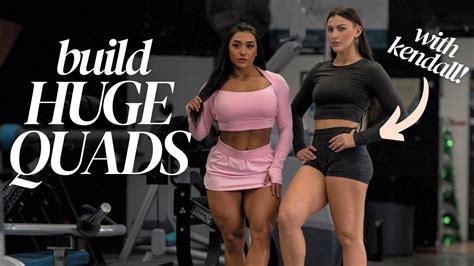 Quad Focused Leg Day With Kendall Aaliyah Youtube