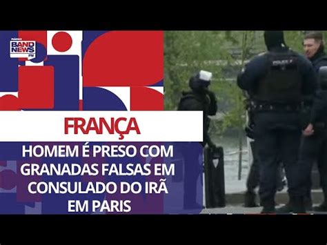 Homem granadas falsas é preso em Paris ao ameaçar segurança de