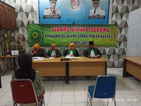 PA Lpk PA Lubuk Pakam Adakan Sidang Di Luar Gedung Di Kantor Camat