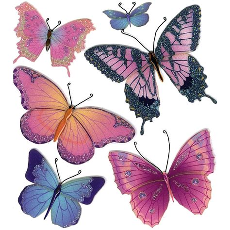 Jolee S Boutique Dimensional Stickers Butterflies Walmart