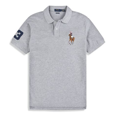 Футболка Polo Ralph Lauren, размер 50, цвет серый, Хлопок - купить по ...