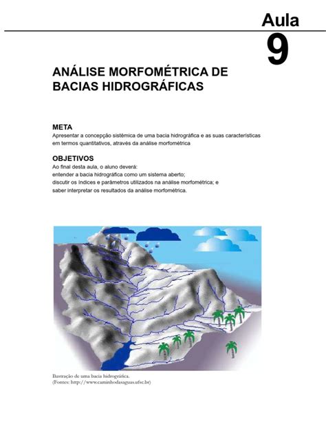 PDF Geomorfologia Fluvial E Hidrografia Aula 9 DOKUMEN TIPS