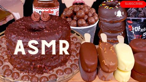 Asmr Maltesers Chocolate Milk Magnum Ice Cream Cake Nutella Dessert