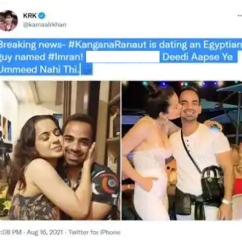 KRK claims Kangana Ranaut is dating a man from Egypt - Masala.com