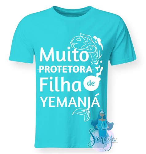 Comprar Camiseta Colorida Muito Filha De Iemanj Sereya Camisetas