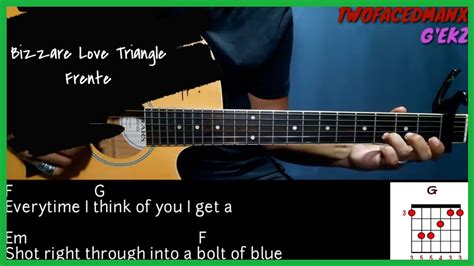 Bizarre Love Triangle Frente Guitar Cover With Lyrics Chords