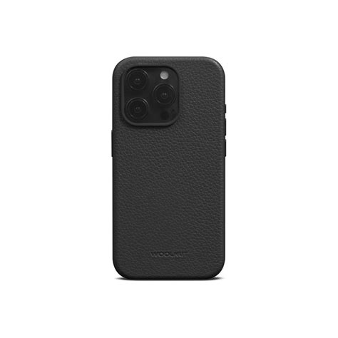 Woolnut Leather Case For Iphone 15 Pro Black