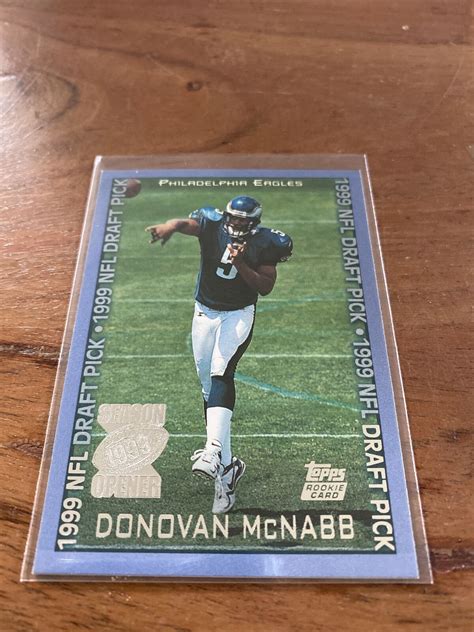 Topps Donovan Mcnabb Draft Pick Rookie Season Opener Ebay