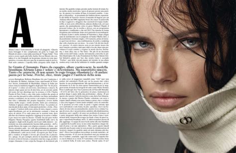 Adriana Lima Vogue Magazine Italy June 2014 Issue • Celebmafia