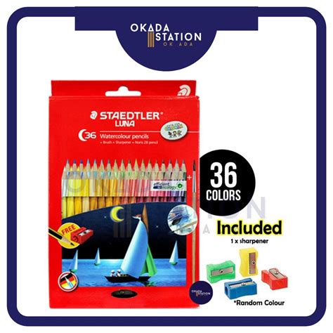 Staedtler Luna Water Colour Pencil Pensel Warna Luna Colour Pencils