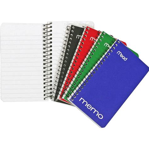 Mead Wirebound Memo Notebook 60 Sheets Wire Bound 15 Lb Basis