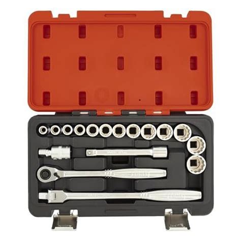 TONE Hexagon Socket Wrench Set H4100MP Drive 12 7mm 1 2 Red Contents 12