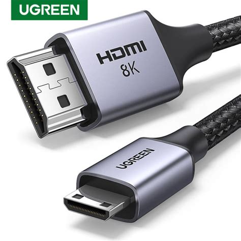 Ugreen 8k Mini Hdmi To Hdmi Gold Plated Hdmi Cable Supports 3d And 4kb