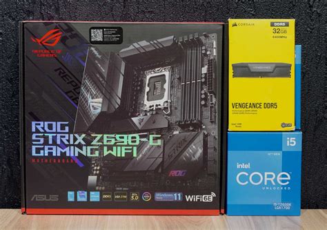 [NEW] i5 12600K + ASUS ROG Z690-G wifi +DDR5 2x16GB 6400mhz: 530 у.е ...