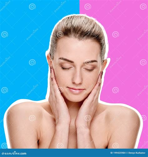Modello Con Spalle Nude Fotografia Stock Immagine Di Collageno