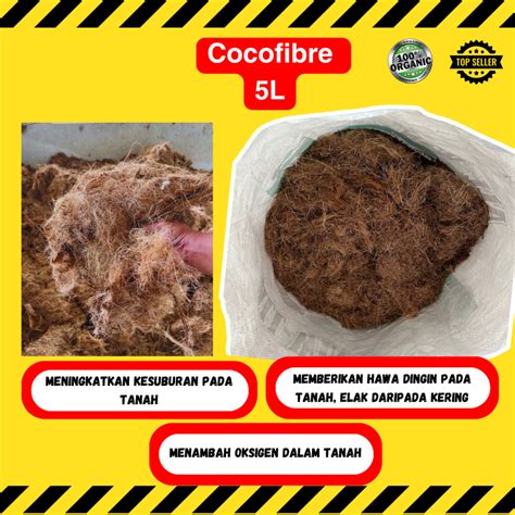 Cocofibre 5L Sabut Kelapa Cocofiber Coconut Coco Long Fiber Untuk