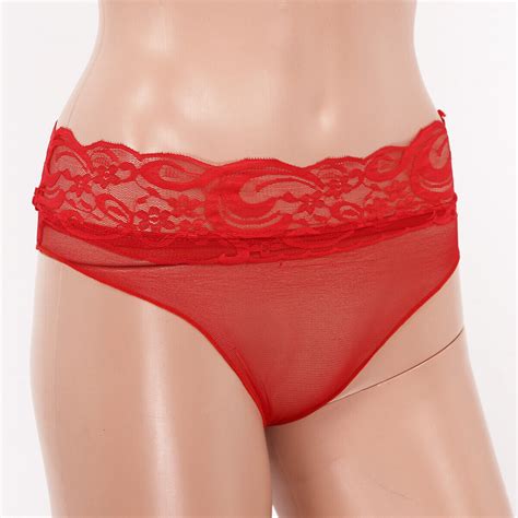 Women See Through Sheer Mesh Lingerie Briefs Stocking Seamless Underwear Panties Ebay