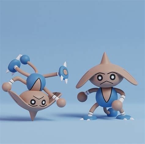 Pokemon Hitmontop With 2 Poses 3d Model 3d Printable Cgtrader