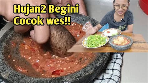 MAKAN IKAN ASIN LALAP PETAI SAMBAL TRASI MANTEB YouTube