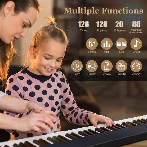 Buy Costzon Key Foldable Digital Piano Keyboard Full Size Semi