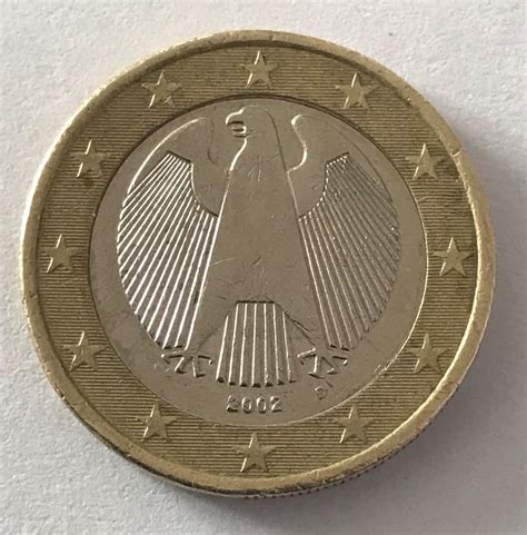 Rare Coin 1 Euro Germany 2002 Etsy