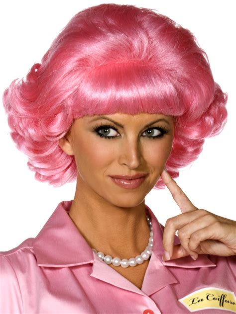 Grease Frenchy Pink Wig 42127 Fancy Dress Ball