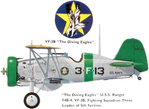 Boeing P 12 F4b Usa Vf 3b The Diving Eagles Us Navy F4b 4 3