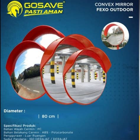 Jual Convex Mirror 80 Cm Outdoor Kaca Cembung Safety Jalan Tikungan