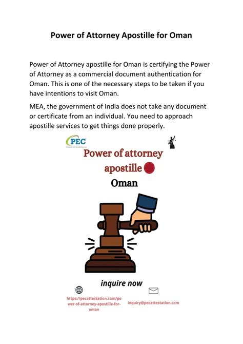 Ppt Power Of Attorney Apostille For Oman Powerpoint Presentation Free Download Id10633735