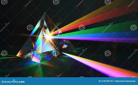 Light Dispersion Ray Rainbow Spectrum Dispersion Optical Effect In