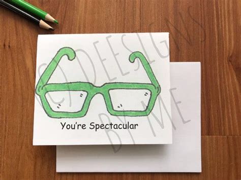 Eye Doctor Funny Thank You Card Optometrist T Glasses Etsy Funny Thank You Cards Funny