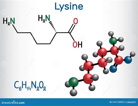 Lysine Molecule Structure Royalty-Free Stock Image | CartoonDealer.com #53033722