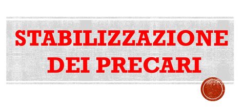 STABILIZZARE I DOCENTI PRECARI STRATEGIA DI MSA M S A