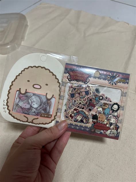 3 Set Sumikko Gurashi And Sentimental Circus Sticker Pack Hobbies And Toys Stationery And Craft