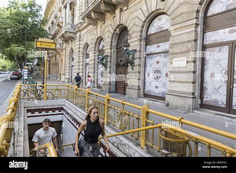 Entrance In The Old M Metro Line In Budapest Stock Photo Alamy