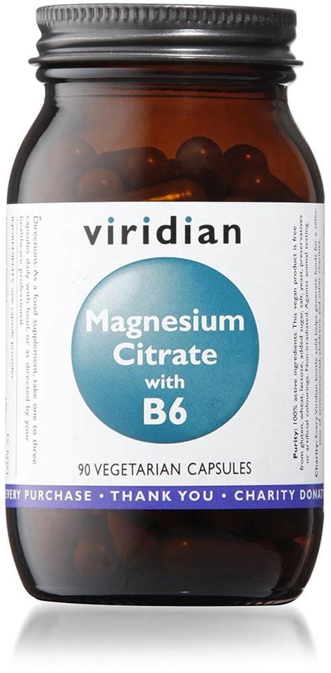 Viridian Magnesium Citrate With B6 90 Vcapsules Revital