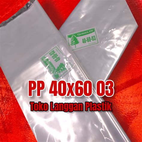 Jual Plastik PP Bening UK 40x60 Cm Tebal 03 Cm Plastik Foto Plastik