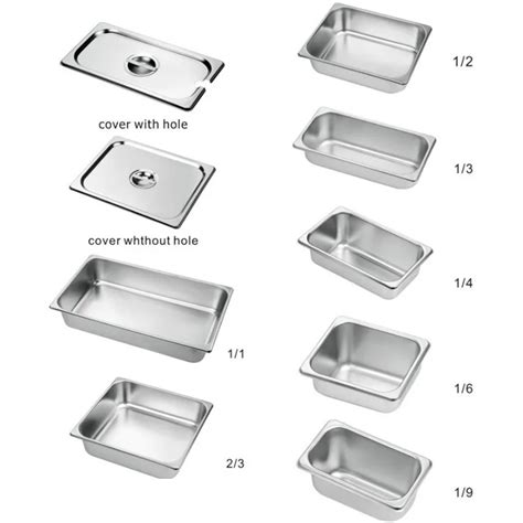 American European Standard Full Size Stainless Steel Food Container