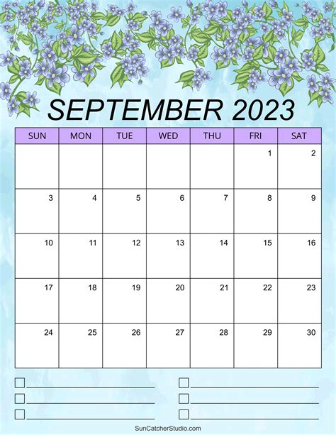 September Month Calendar