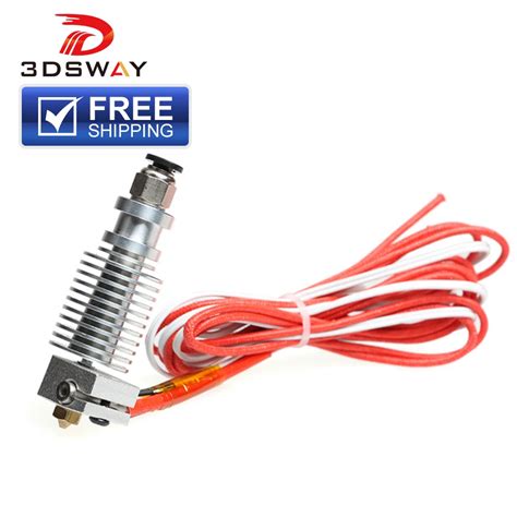 Free Shipping 3DSWAY Assembled Bowden Hotend Kit E3d V6 J Head Hot End Printing For 0 4mm 1 75mm