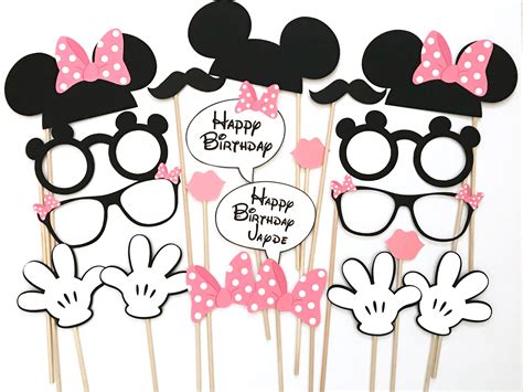 Minnie Mouse Photo Booth Props